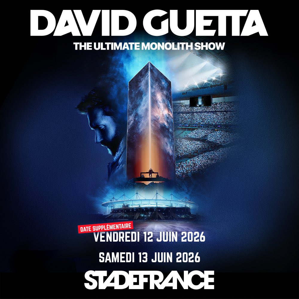 DAVID GUETTA - STADE DE FRANCE 12 JUIN 2026